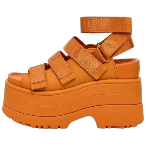 UGG GoldenRise Platform Sandals Dark Apricot