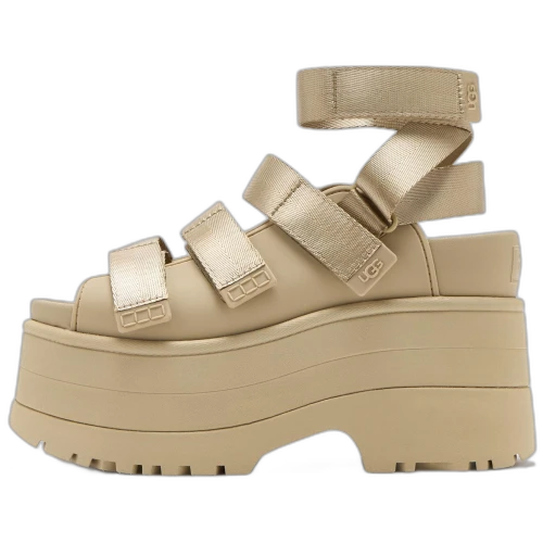 UGG GoldenRise Platform Sandals Mustard Seed