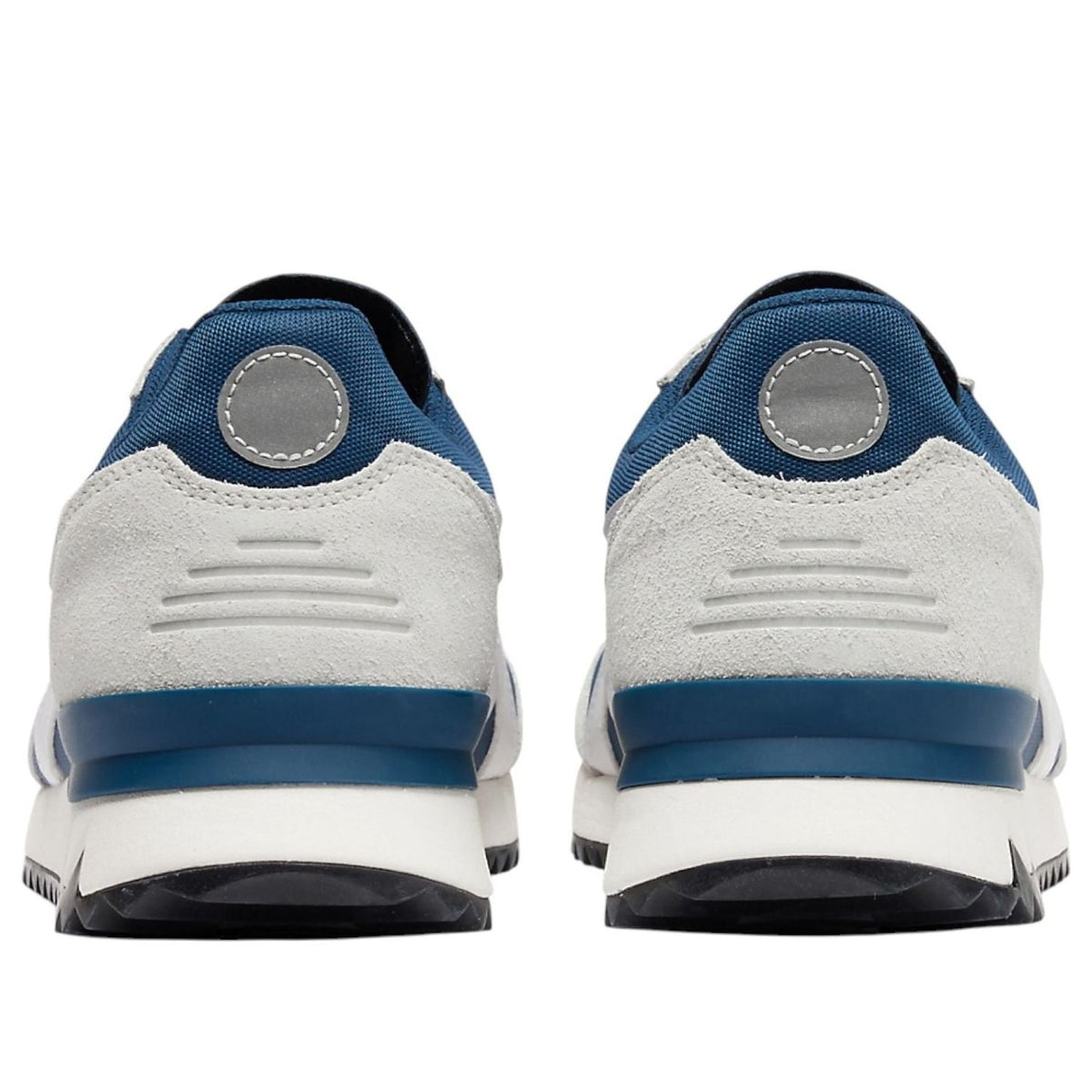 Onitsuka Tiger California 78 EX Grand Shark White, bovenaanzicht hakken met suède textuur en reflecterende patches