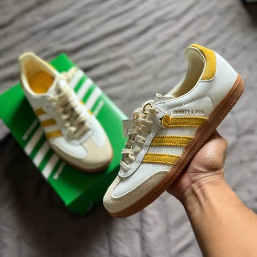 Adidas Samba X Sporty Rich White Bold Gold