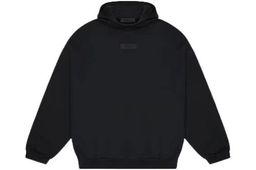 Fear of God Essentials Chest Logo Hoodie Jet Black/Jet Black