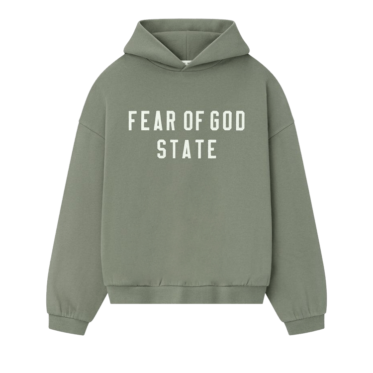 Fear of God Essentials 90's Fleece Hoodie Moss