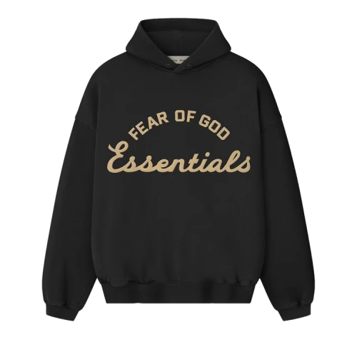 Fear of God Essentials Training 90's Hoodie Faded Black