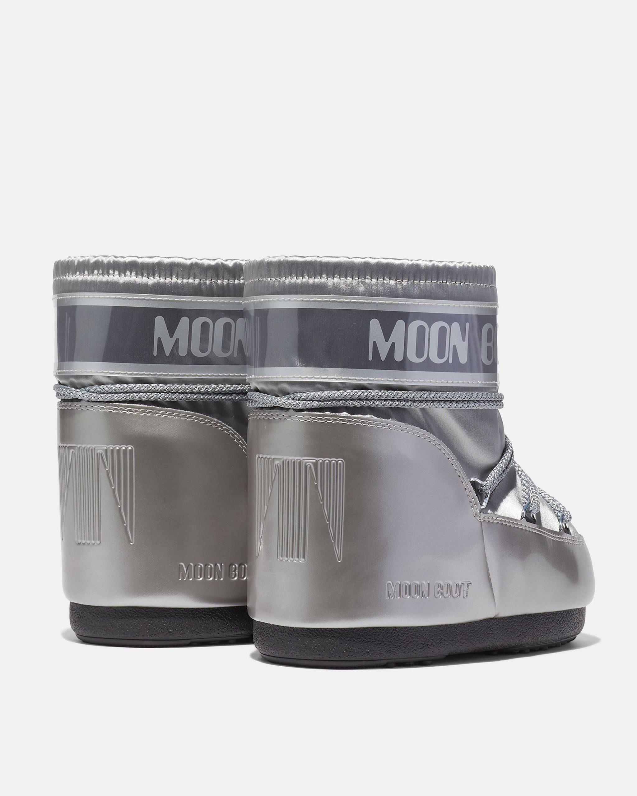 Moon Boot Snowboots Icon Low Glance SIlver Boots