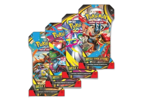 2025 Pokémon Mega Evolution Sleeved Booster 4 Pack
