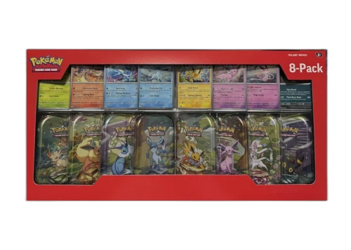 2025 Pokémon Prismatic Evolutions Mini Tins 8-Pack (Costco Exclusive)