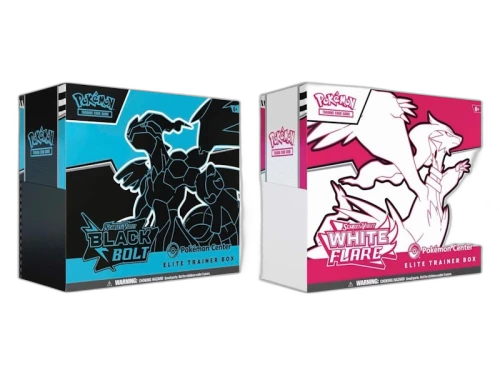 2025 Pokémon Scarlet & Violet Black Bolt & White Flare Pokemon Center Elite Trainer Box
