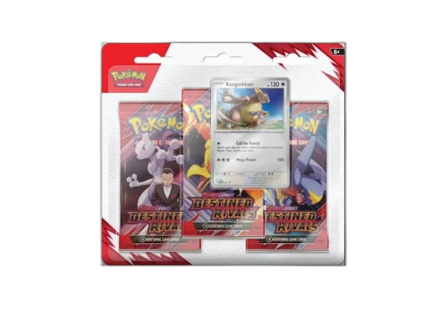 2025 Pokémon Scarlet & Violet Destined Rivals Kangaskhan 3 Pack Blister Pack
