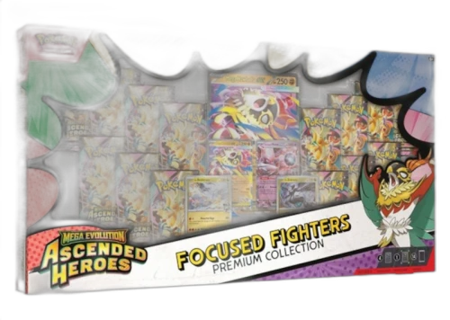 2026 Pokémon Mega Evolution Ascended Heroes Focused Fighters Premium Collection (Sam's Club Exclusive