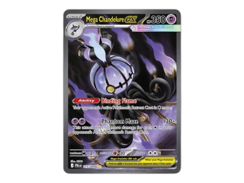 2026 Pokémon Mega Evolution Pitch Black Mega Chandelure ex SIR 115/084 Ungraded