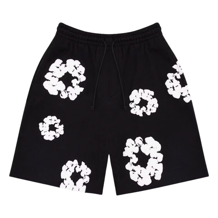 Denim Tears The Cotton Wreath Shorts Black