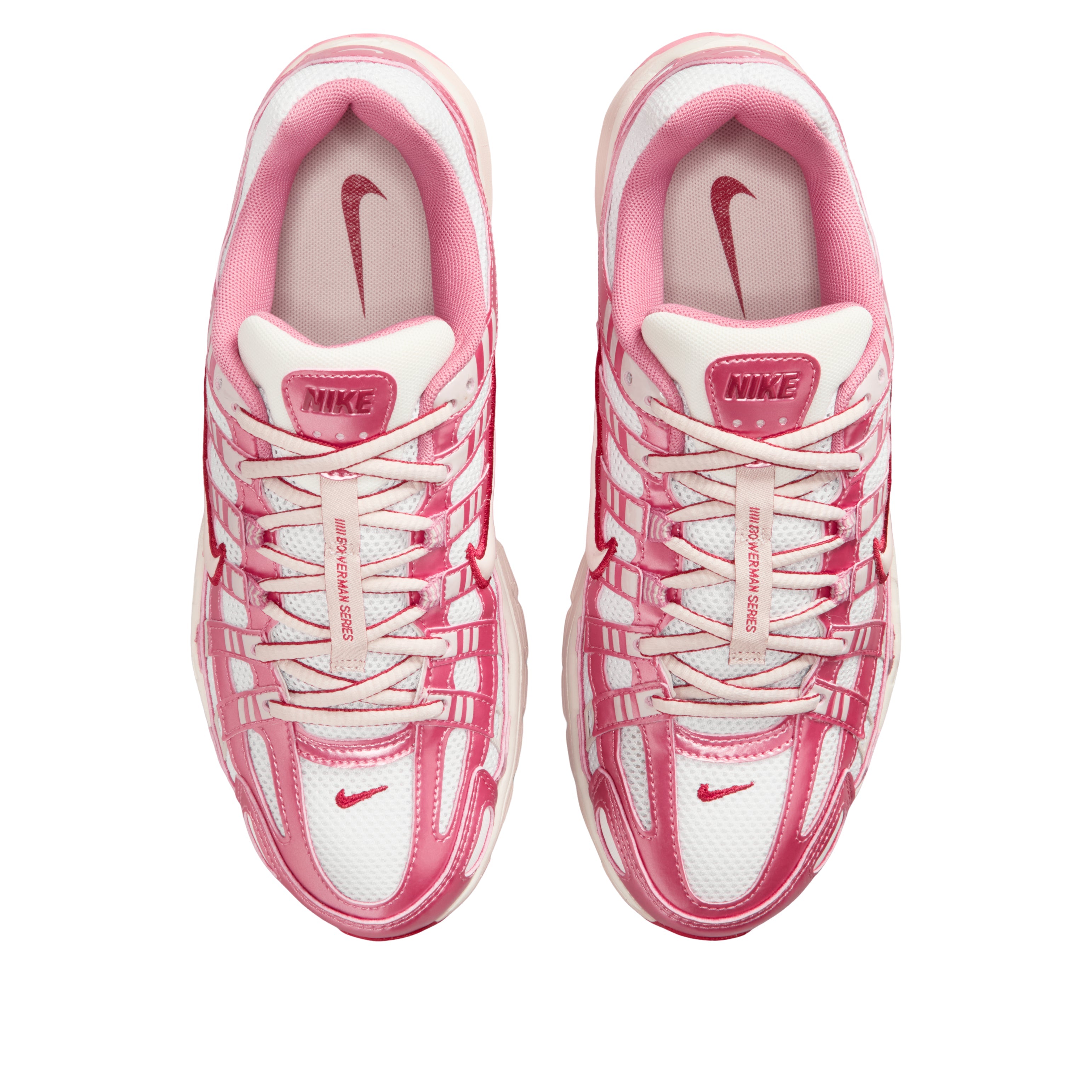 Nike P-6000 White Silt Red Peony