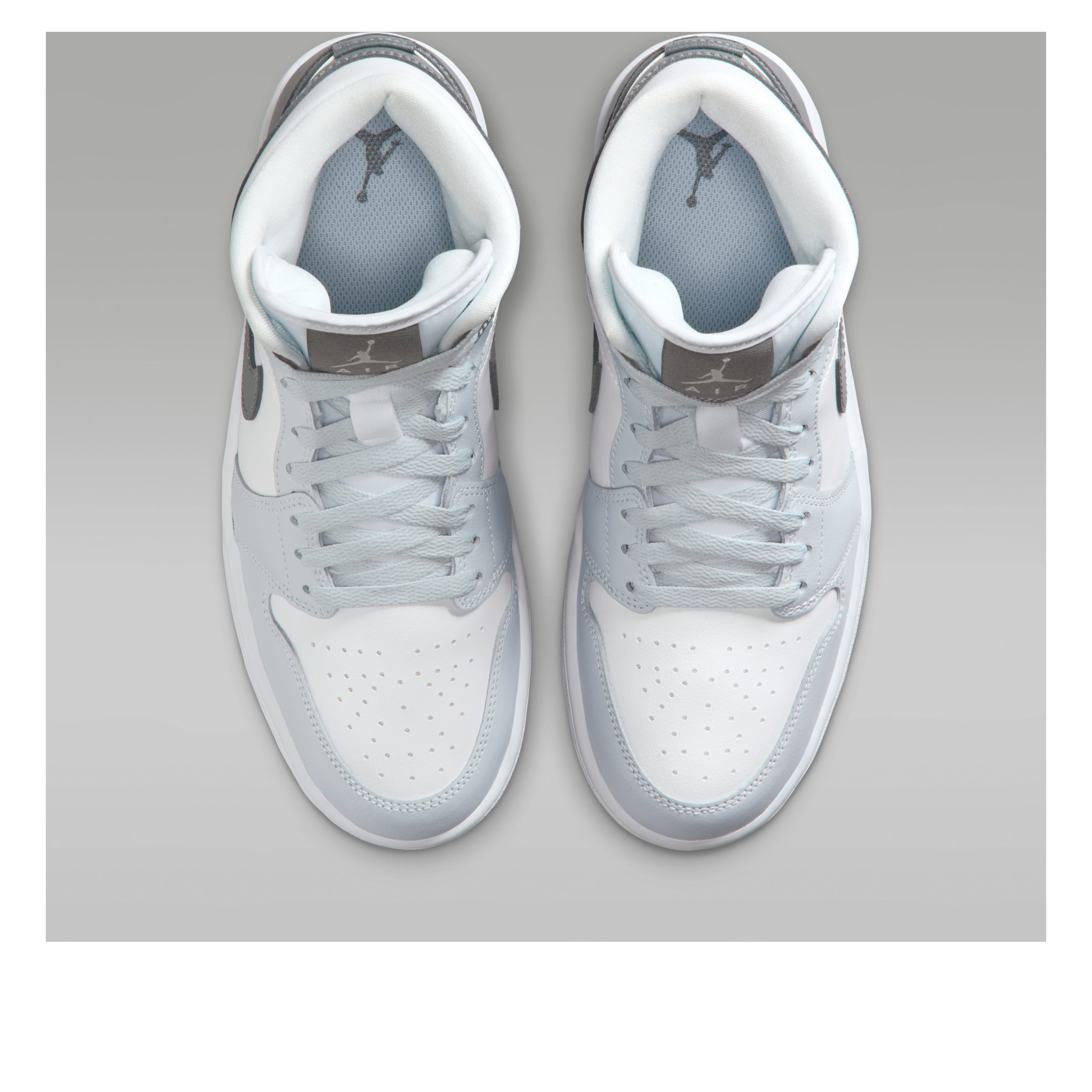 Jordan 1 Mid White Smoke Grey