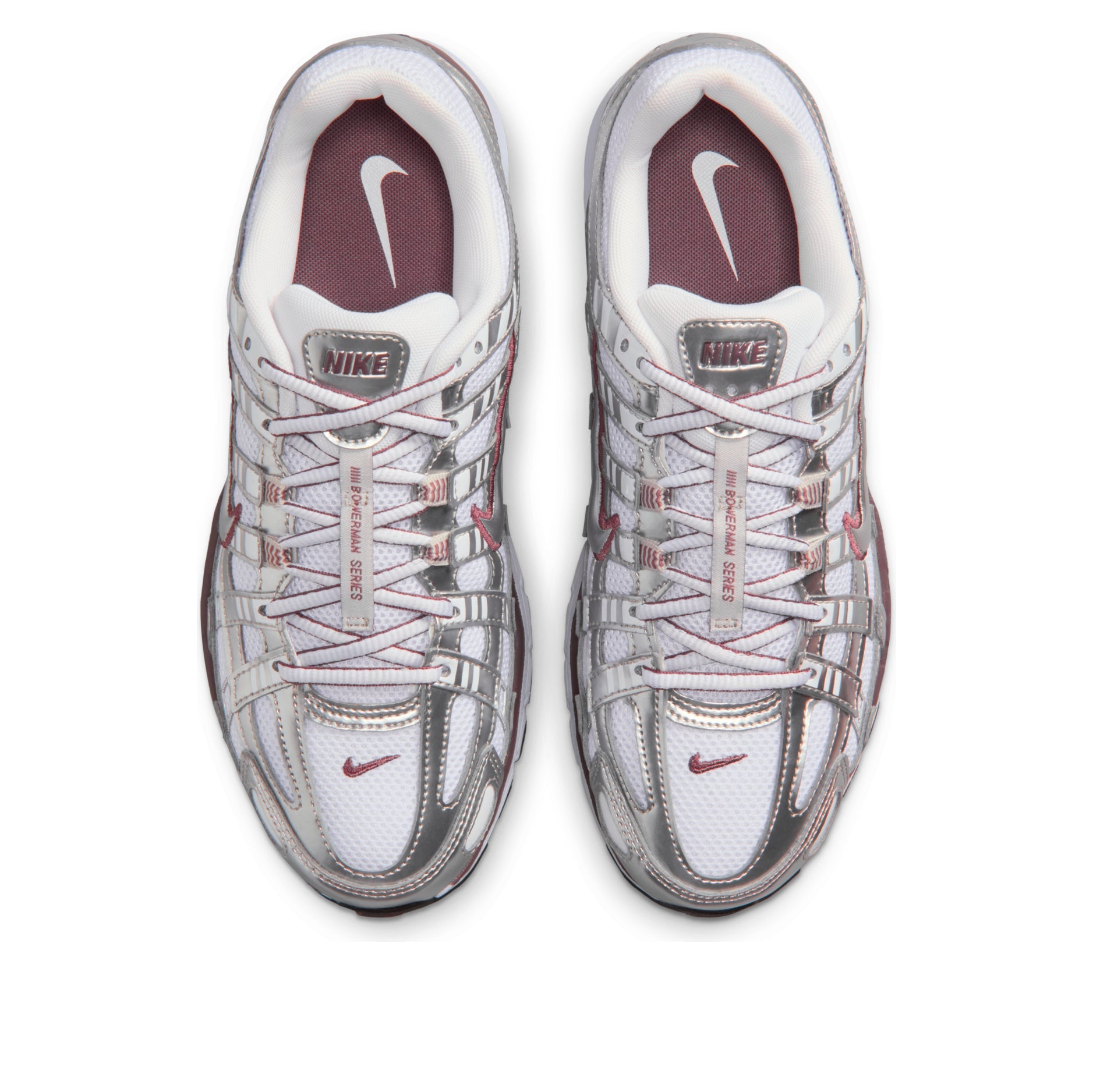 Nike P-6000 White Metallic Silver Tattoo