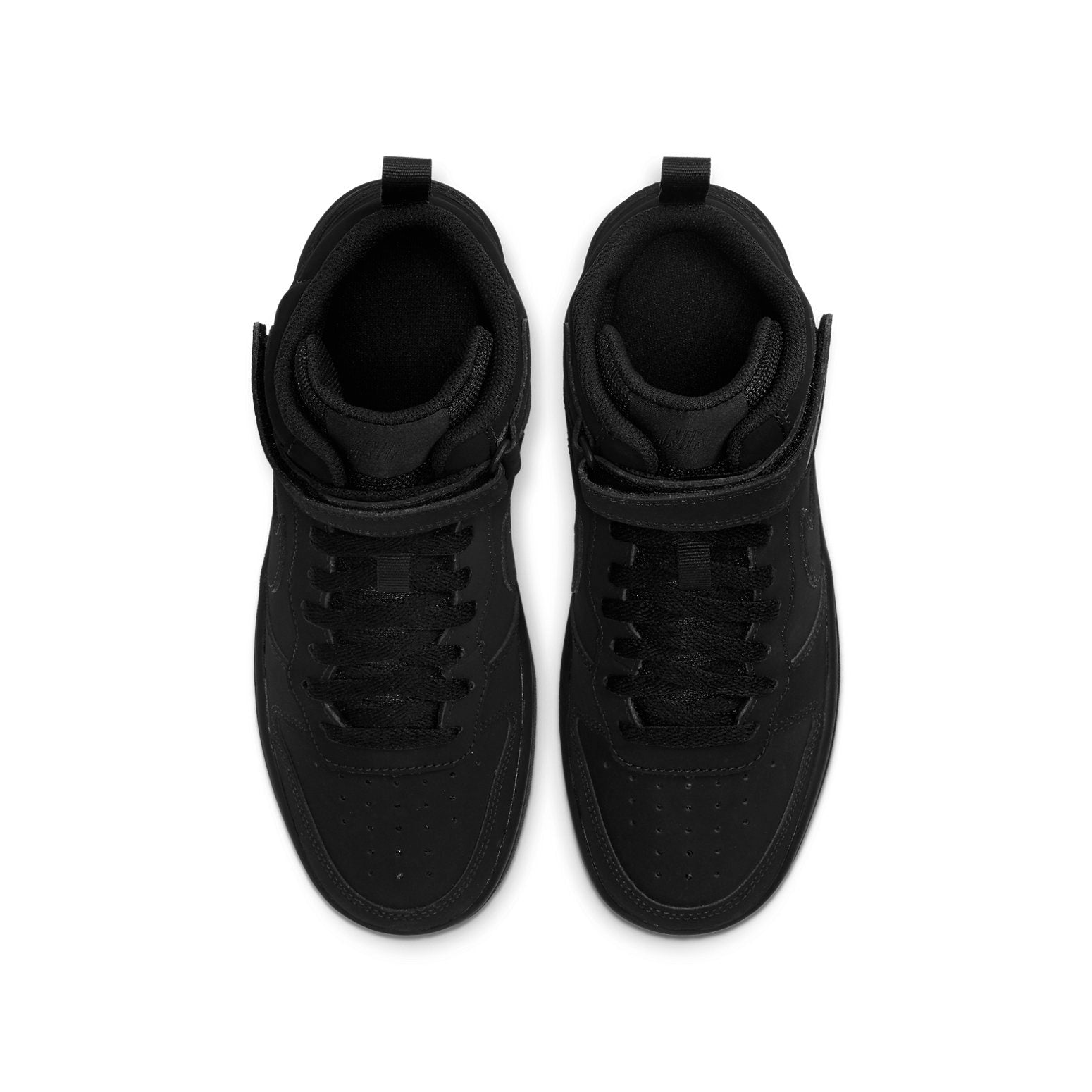 Nike Court Borough Mid 2 Triple Black Nubuck (GS)