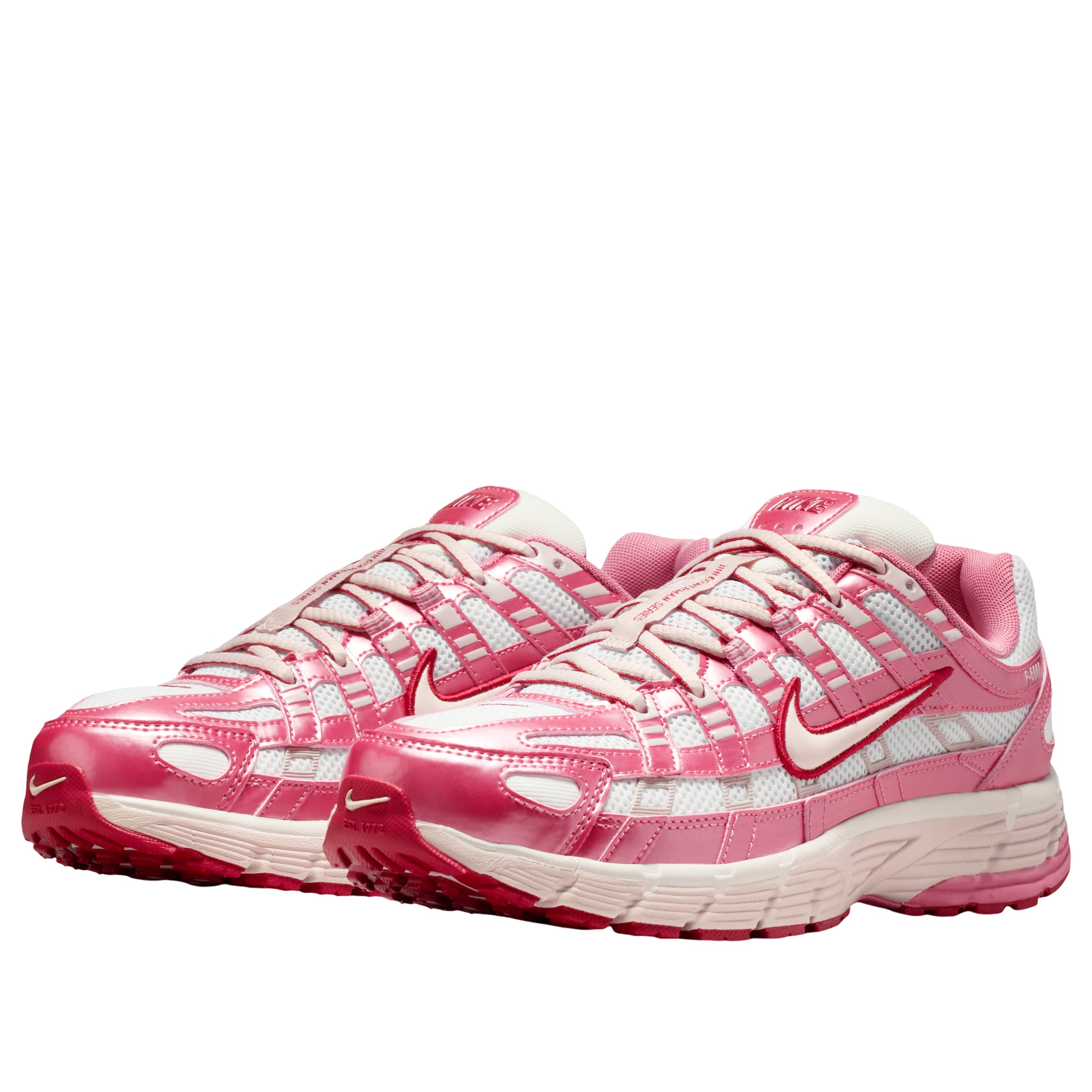 Nike P-6000 White Silt Red Peony