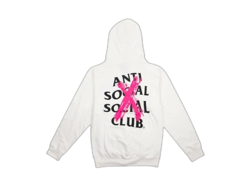 Anti Social Social Club Cancelled Hoodie White