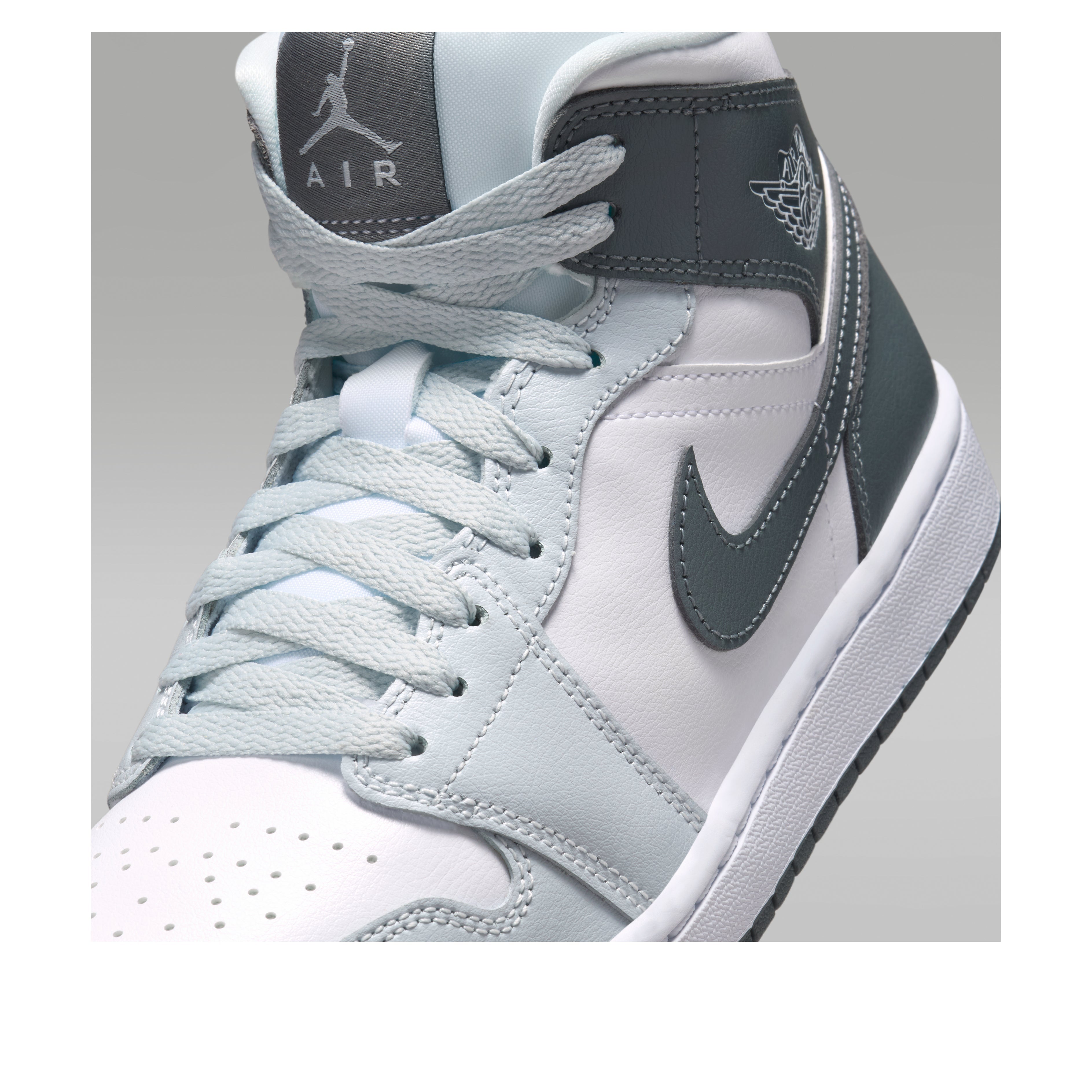 Jordan 1 Mid White Smoke Grey