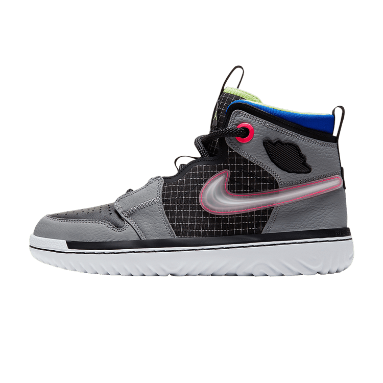 Jordan 1 High React Black Particle Grey