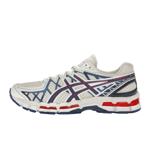 ASICS Gel-Kayano 20 Cream Blue Red 