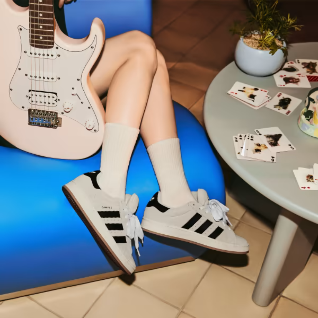 Adidas Campus 00s Crystal White Core Black