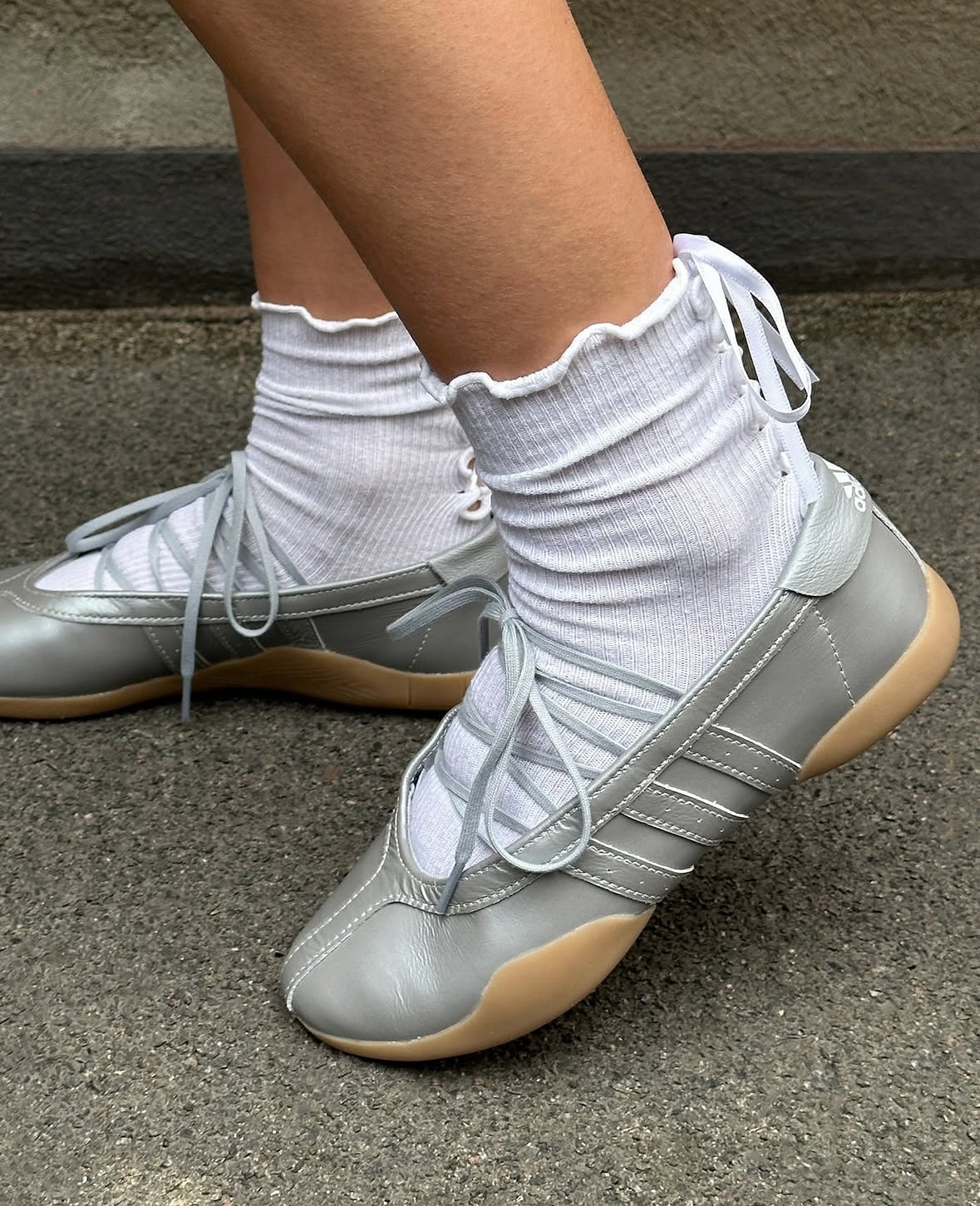 Adidas Taekwondo Mei Ballet Silver Metallic Gum