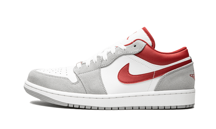 Air Jordan 1 Low SE Light Smoke Gray Gym Red