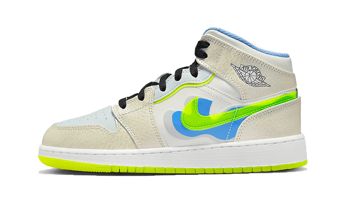 Air Jordan 1 Mid SE Warped Swoosh - DV1314-017