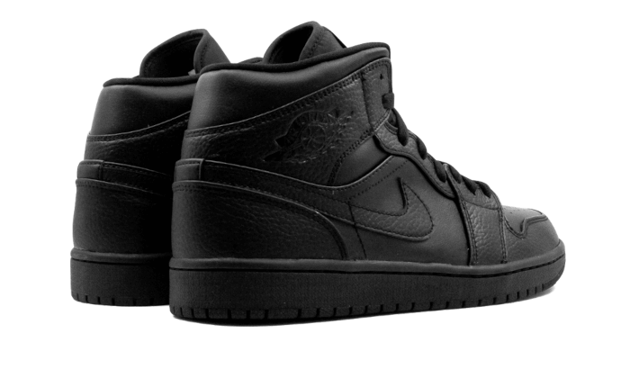 Air Jordan 1 Mid Triple Black - 554725-091 / 554724-091