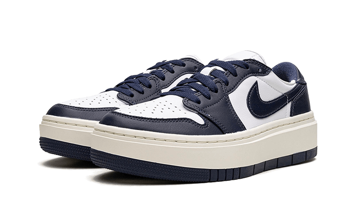 Air Jordan 1 Low Elevate White Midnight Navy Sail - DH7004-141