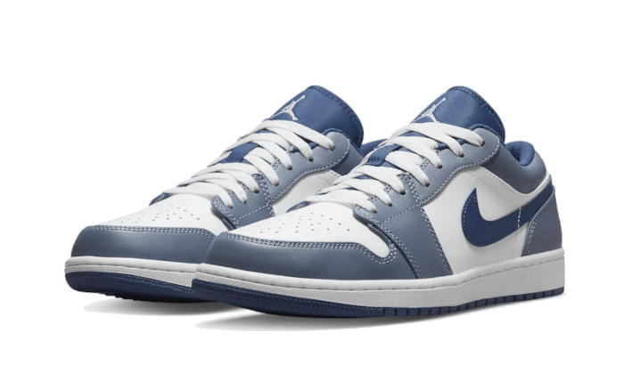 Air Jordan 1 Low Steel Blue - 553558-414