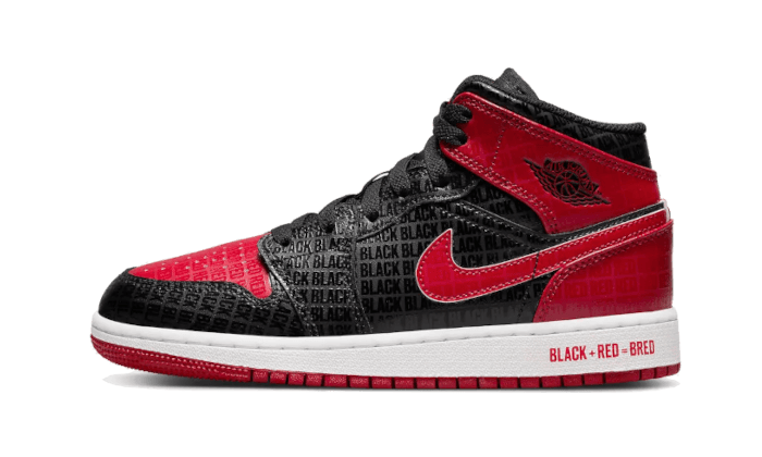 Air Jordan 1 Mid Bred Text - DM9650-001