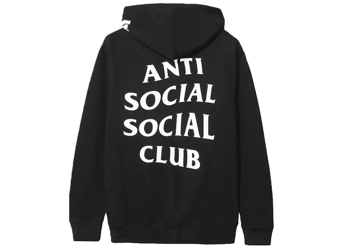 Anti Social Social Club x Undefeated Club Hoodie Black
