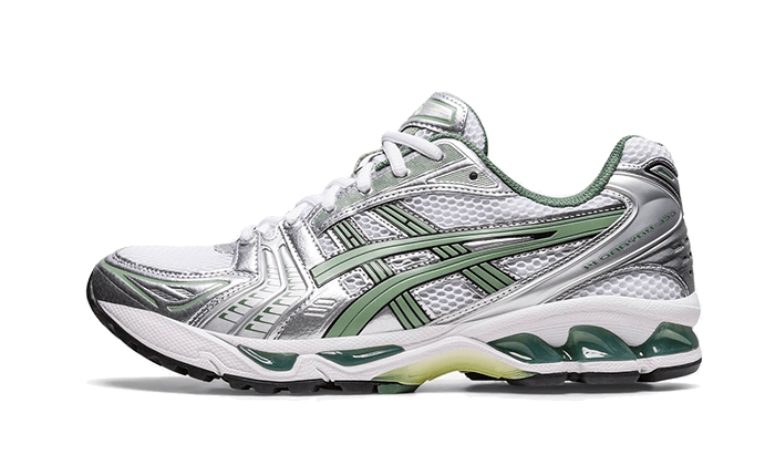 ASICS Gel-Kayano 14 White Pure Silver Slate Gray Sage