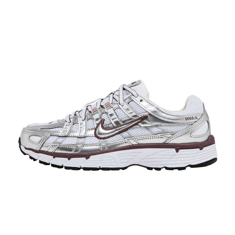 Nike P-6000 White Metallic Silver Tattoo