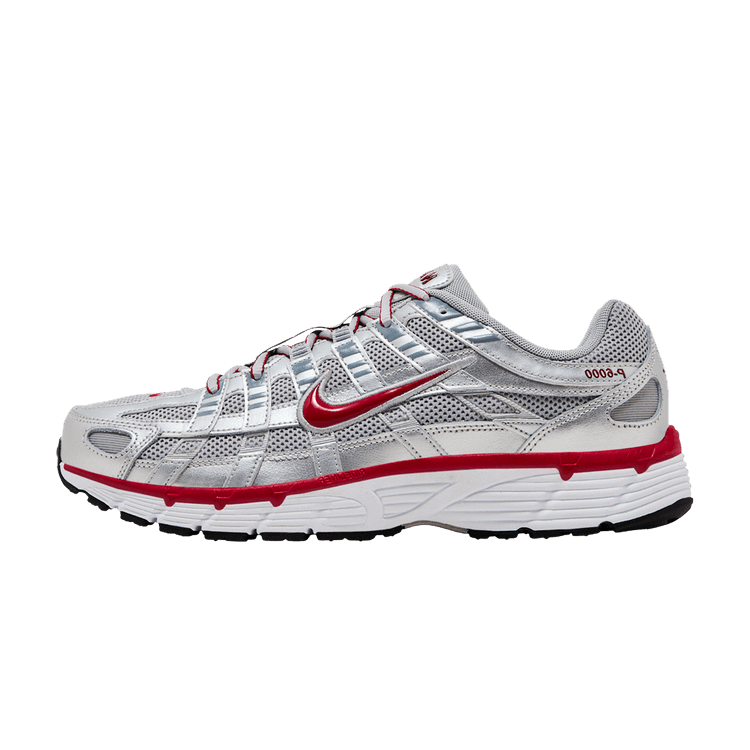 Nike P-6000 Metallic Silver Gym Red