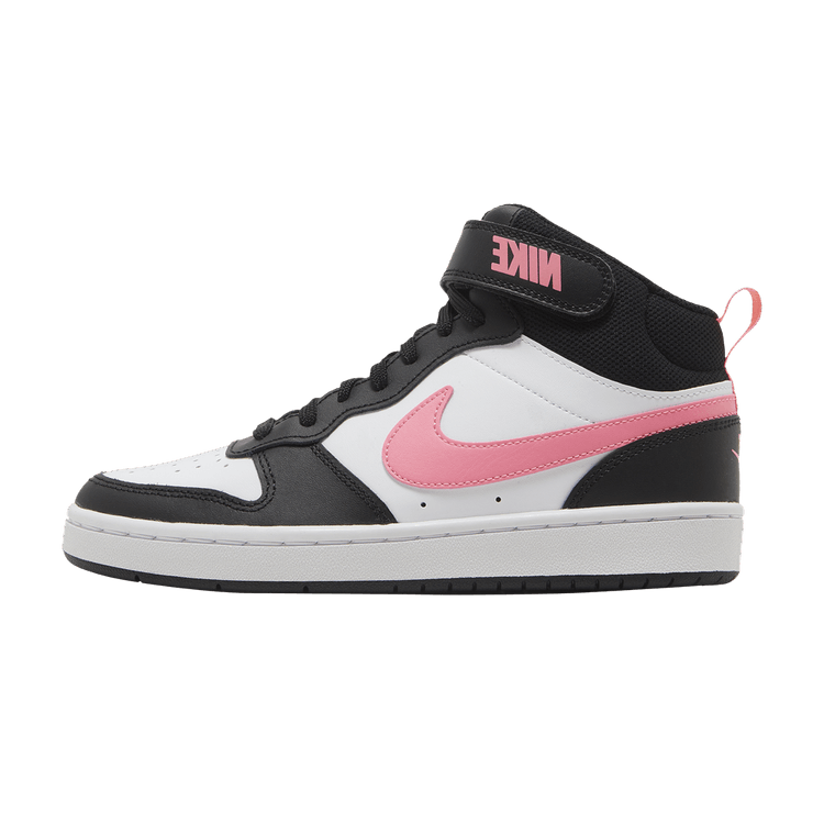 Nike Court Borough Mid 2 Black White Sunset Pulse (GS)
