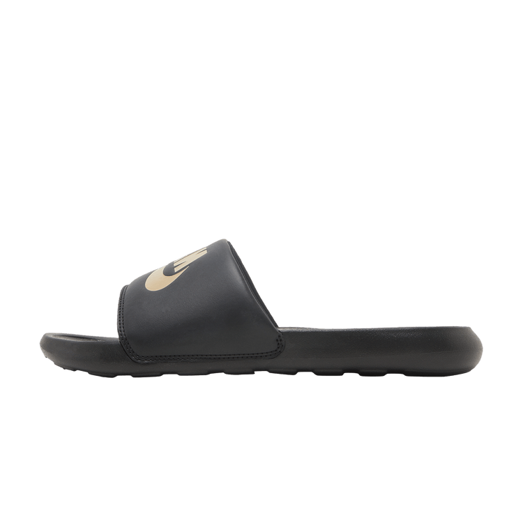 Nike Victori One Slide Black Metallic Gold