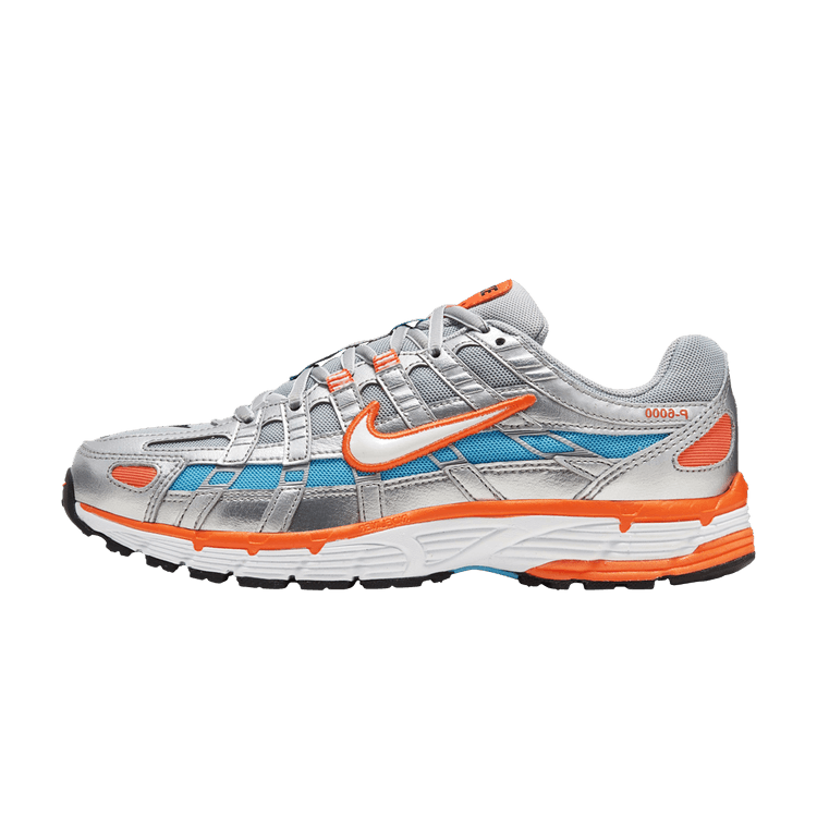 Nike P-6000 Metallic Silver Crimson Blue Fury