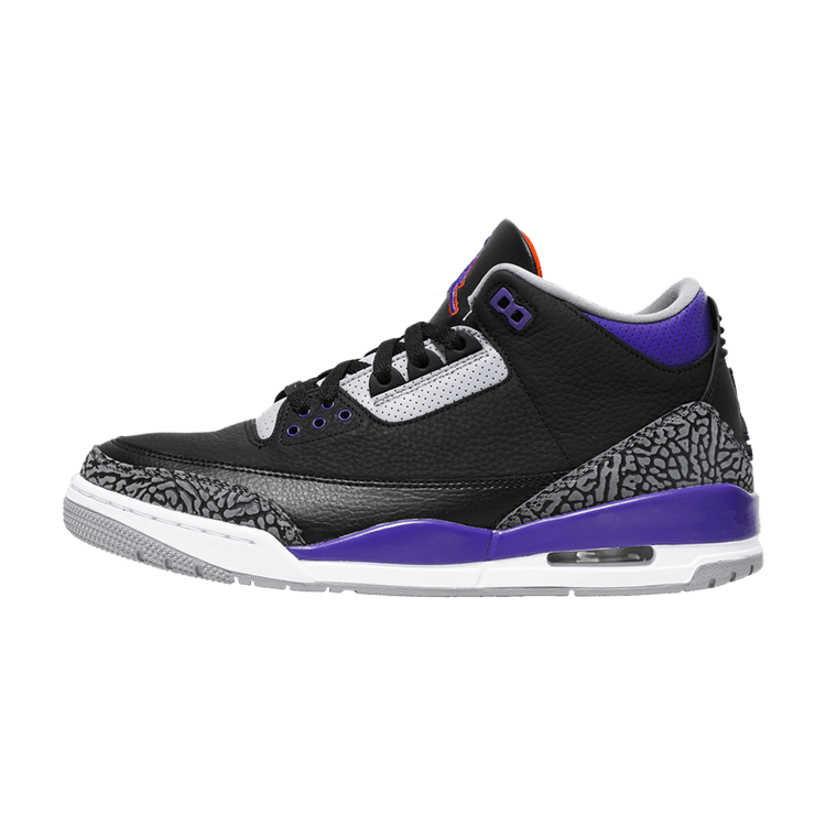 Jordan 3 Retro Black Court Purple