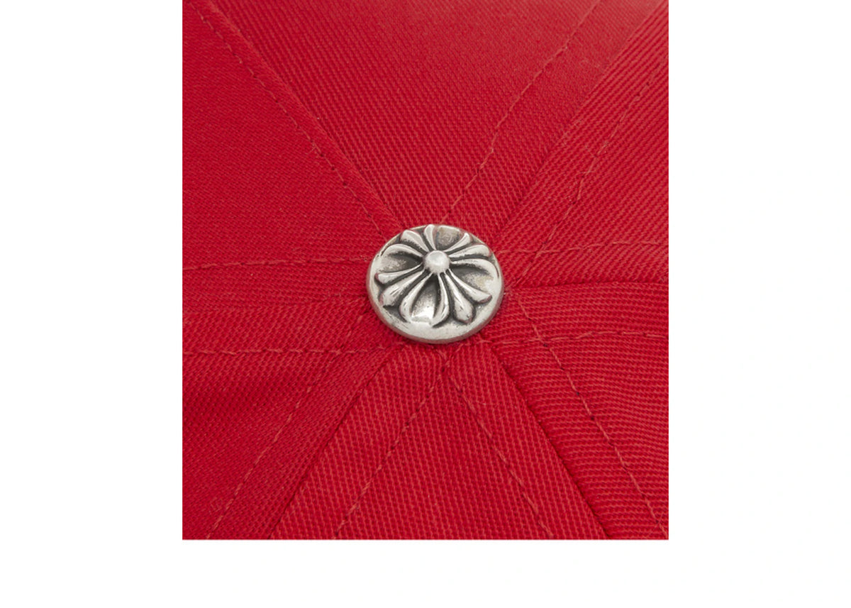 Chrome Hearts CH Silver Button Hat Red/Yellow