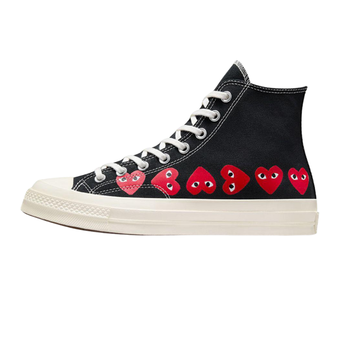 Converse Chuck Taylor All Star 70 Hi Comme des Garcons PLAY Multi-Heart Black