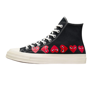 Converse Chuck Taylor All Star 70 Hi Comme des Garcons PLAY Multi-Heart Schwarz