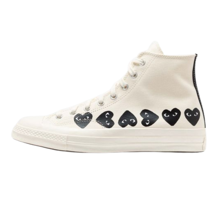 Converse Chuck Taylor All Star 70 Hi Comme des Garcons PLAY Multi-Heart Milk