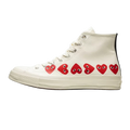 Converse Chuck Taylor All Star 70 Hi Comme des Garcons PLAY Multi-Heart White