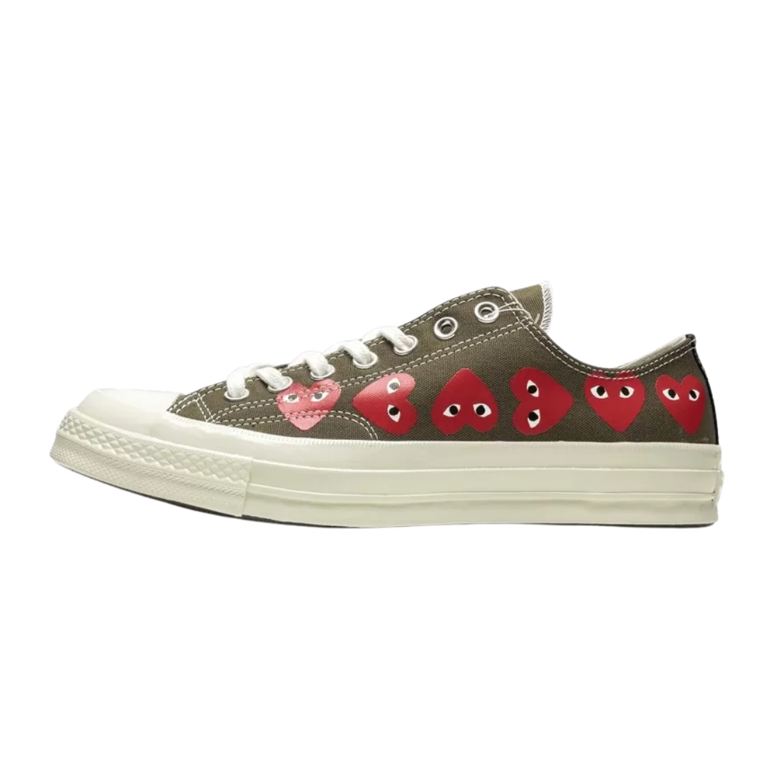 Converse Chuck Taylor All Star 70 Ox Comme des Garcons Multi Heart Grün