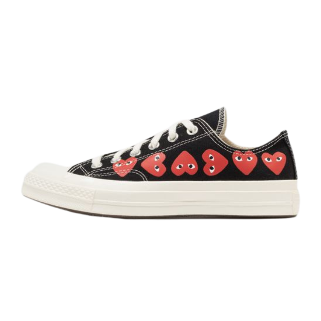 Converse Chuck Taylor All Star 70 Ox Comme des Garcons PLAY Multi-Herz Schwarz