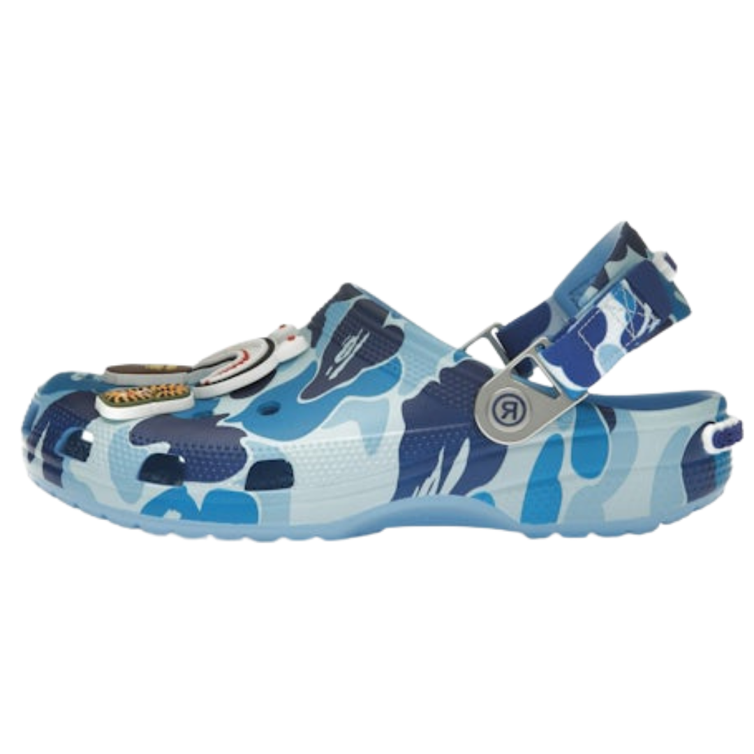 Crocs Classic Clog A Bathing Ape ABC Camo Blue