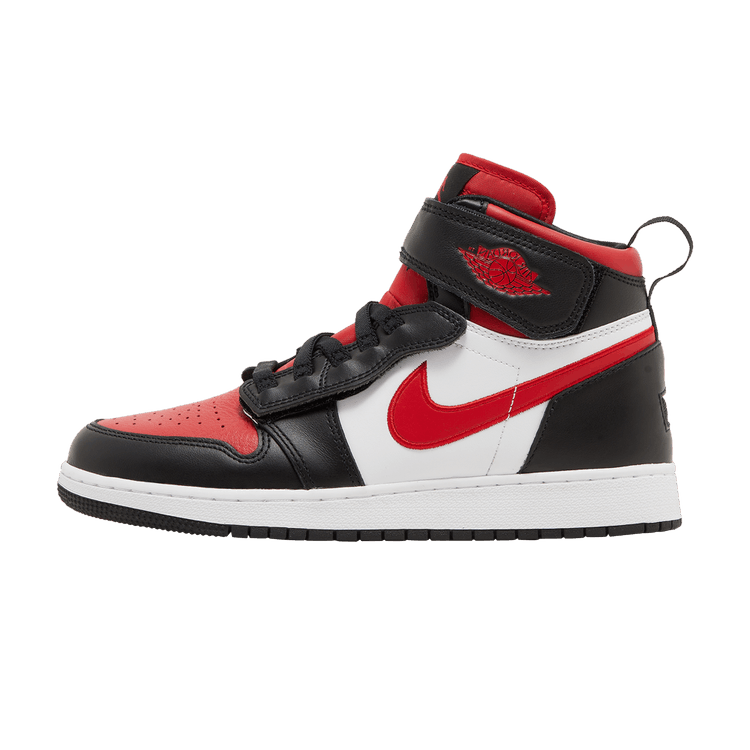 Jordan 1 High FlyEase Black White Fire Red (GS)