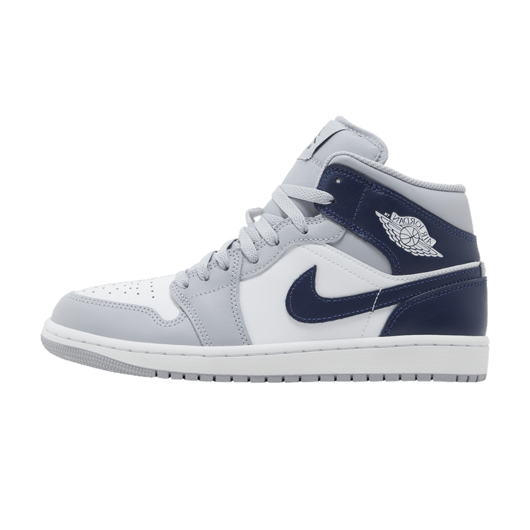 Jordan 1 Mid Wolf Grey Midnight Navy